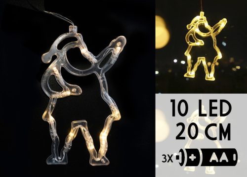 LED MIKULÁS 10LED  20CM  WW