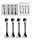 LED CANDLEABRA*4 SNOWFLAKE 10.5CM