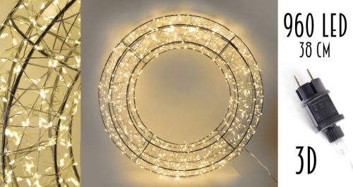 Wire wreath 3D 960L 40
