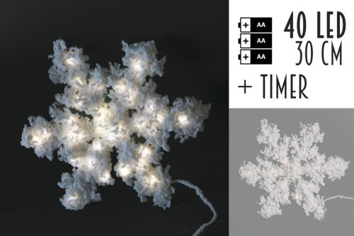Snowflake+40LED snowy 30