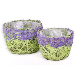 RAFFIA POT*2 OVAL LIVING 19