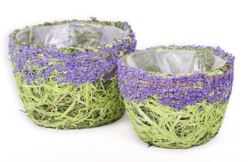 RAFFIA POT*2 OVAL LIVING 19