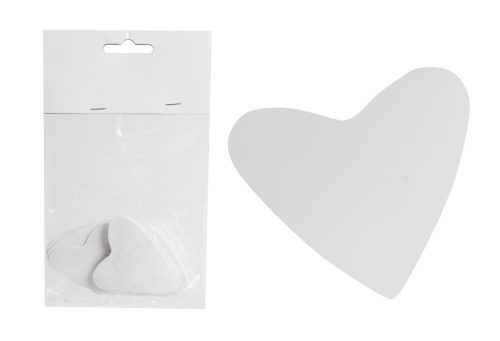 CONFETTI LARGE HEART WHITE 30G