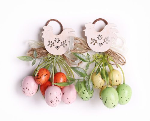 COPPER EGG + WOODEN ROOSTER 2SAK15,5