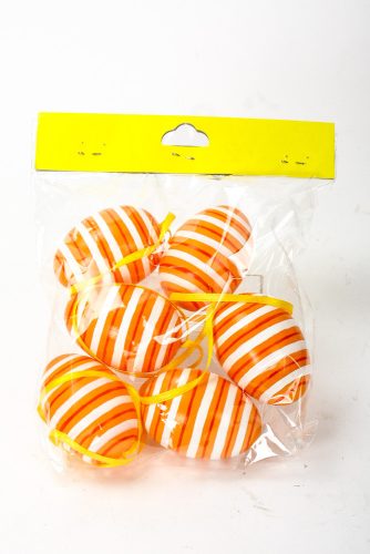 DEK.EGG*6 NARROW STRIPES 6CM/Z