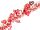 BOA WIDE + HEART RED 9CM*2M