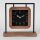 WOOD+METAL CLOCK+BASE BROWN/WHITE  24