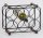 METAL+WOOD WINE RACK 6R.BLK.33.5