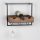 WOOD+METAL WINE RACK 3 ROWS BROWN 32.5