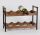 WOOD+METAL WINE RACK BROWN 8 ROWS 43*30