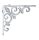 CAST IRON SHELF LILY WHITE 19*5
