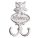 CAST IRON HOOK OWL TOILET WHITE 15
