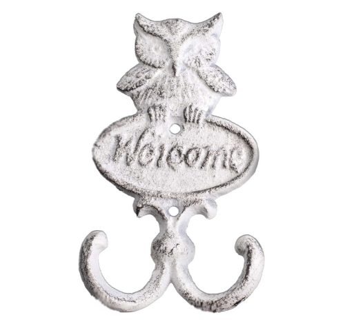 CAST IRON HOOK OWL TOILET WHITE 15
