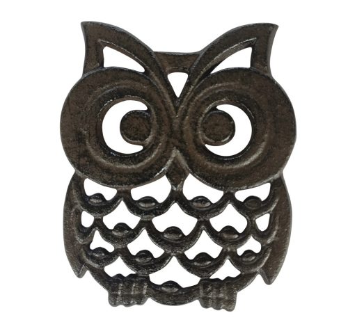 CAST IRON.PLACEMAT OWL ANT14