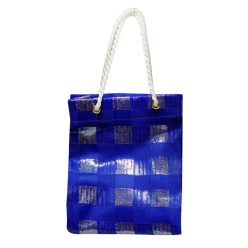 GIFT BAG BLUE-CHRISTMAS TREE 13CM
