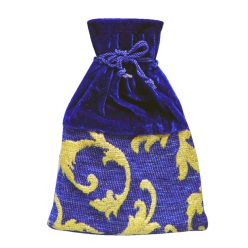 GIFT BAG BLUE-GOLD 23CM