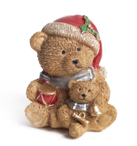 P.BEAR+MIC.KEYCHAIN BROWN/RED 8.7