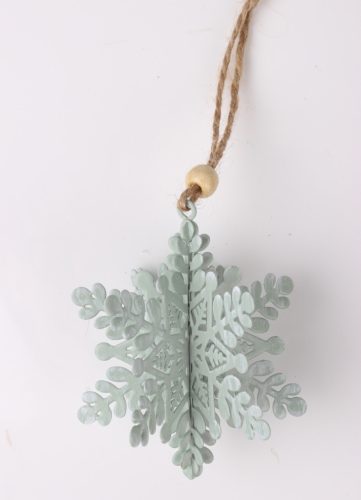 METAL LD.3D SNOWFLAKE TURK/WHITE 8