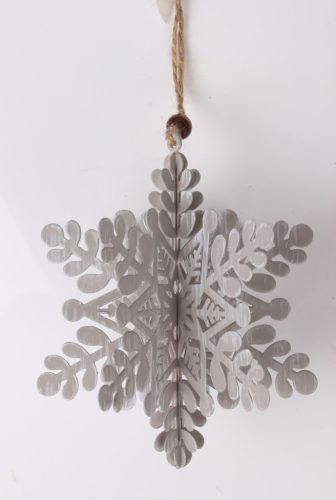 METAL LD.3D SNOWFLAKE GRAY/WHITE 12