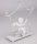 METAL MT.STANDING ANGEL GOLD/WHITE 14
