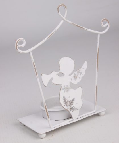 METAL MT.STANDING ANGEL GOLD/WHITE 14