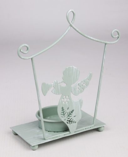 METAL MT.STANDING ANGEL TURQ/WHITE 14