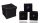 BOX FELT 4PCS BLACK 14