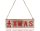 WOODEN CUT BOARD XMAS NAT/RED20