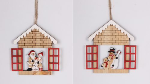 WOOD LAND.HOUSE WINDOW.SNOWMAN+MICKEY2S 12