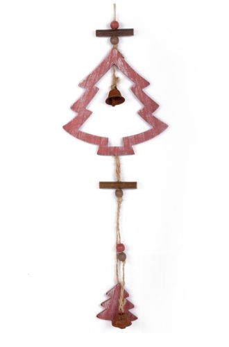 WOODEN PINE TREE HOLE+METAL PINK  44