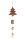 WOODEN WOODEN+SPINDLE/FLAG BROWN 60