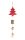 WOODEN WOODEN+SPINDLE/FLAG RED 60