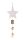WOODEN LACE+SPINDLE/HANGER WHITE 60