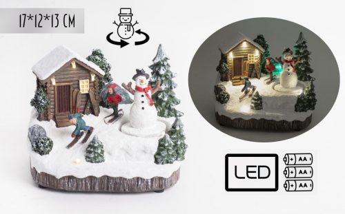 P.HOUSE+LED SNOWFLAKE17*12*13