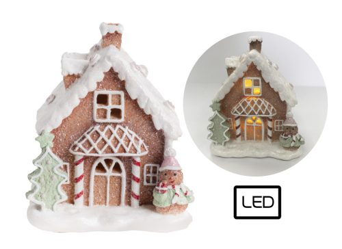P.LED HOUSE GINGERBREAD 12*14