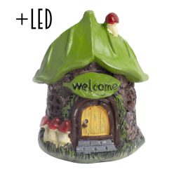 P.COTTAGE+MUSHROOM"WELC"+LED 11