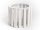 Ü.WOODEN TRAY CIRCLE GR. RIDGED WHITE 16*13