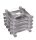 Ü.WOODEN TRAY GRID GRAY 13*10