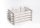 Ü.WOODEN TRAY*2+GRID NAT/WHITE 20*9