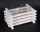 Ü.WOODEN TRAY*2+GRID WHITE 20*9