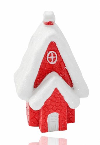 P.HOUSE SNOWY ROOF RED/WH  5,4