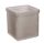 Ü.WOODEN TRAY CUBE BROWN FROSTED 6*6