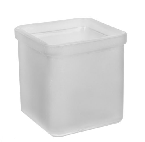 Ü.WOODEN TRAY CUBE WHITE FR. 6*6