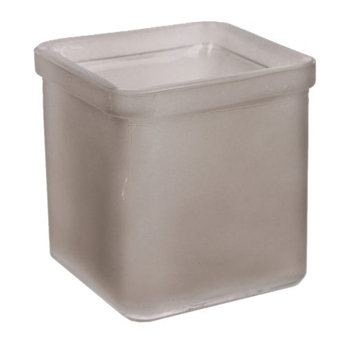 Ü.WOODEN TRAY CUBE BROWN FR. 10*10