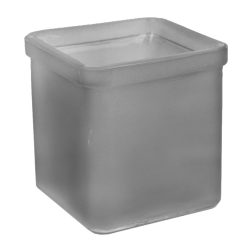 Ü.WOODEN TRAY CUBE GRAY FR. 10*10