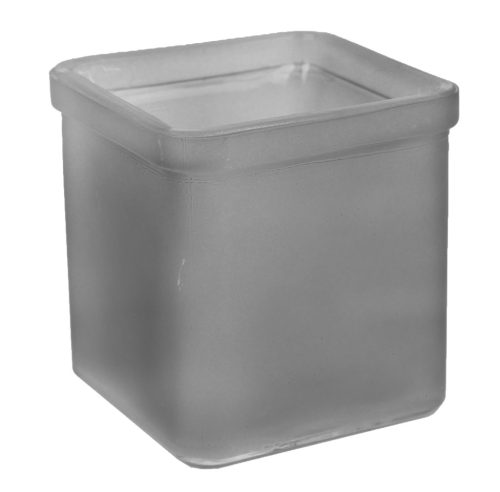 Ü.WOODEN TRAY CUBE GRAY FR. 10*10