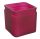 Ü.WOODEN TRAY CUBE BURGUNDY FR. 10*10