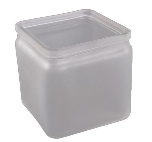 Ü.WOODEN TRAY CUBE WHITE FR. 10*10
