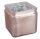 Ü.WOODEN TRAY CUBE BRONZE METAL 10*10