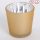Ü.WOODEN TRAY CIRCLE GOLD METAL 5.5*5.5